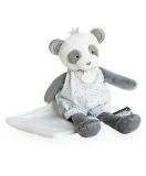 Dřevěné hračky Doudou Dárková - plyšová panda s dečkou 28 cm Doudou et Compagnie Paris