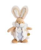 Dřevěné hračky Doudou Dárková sada - bílý plyšový králíček a pouzdro na plenky Doudou et Compagnie Paris