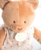 Dřevěné hračky Doudou Dárková sada - plyšová hračka medvídek s dečkou 28 cm Doudou et Compagnie Paris
