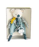 Dřevěné hračky Doudou Dárková sada - Hračka s úchytem na dudlík koala Yoca 20 cm Doudou et Compagnie Paris