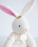 Dřevěné hračky Doudou Dárková sada - Plyšová hračka růžový zajíček - hvězda 25 cm Doudou et Compagnie Paris