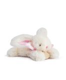 Dřevěné hračky Doudou Dárková sada - Plyšový králíček růžový 16 cm Doudou et Compagnie Paris