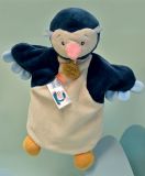 Dřevěné hračky Doudou Plyšový maňásek tučňák 25 cm Doudou et Compagnie Paris