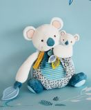 Dřevěné hračky Doudou Dárková sada - koala Yoca s miminkem 25 cm Doudou et Compagnie Paris