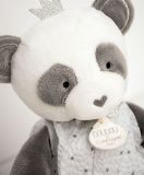 Dřevěné hračky Doudou Dárková sada - plyšová hračka panda s dečkou 20 cm Doudou et Compagnie Paris