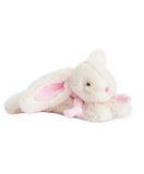 Dřevěné hračky Doudou Dárková sada - Plyšový králíček pink 20 cm Doudou et Compagnie Paris