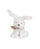 Dřevěné hračky Doudou Plyšový králíček s šátkem 12 cm žlutá s kytičkami Doudou et Compagnie Paris
