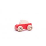 Dřevěné hračky Bajo Auto na setrvačník červené