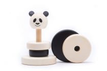 Dřevěné hračky Bajo Nasazovací věž Panda