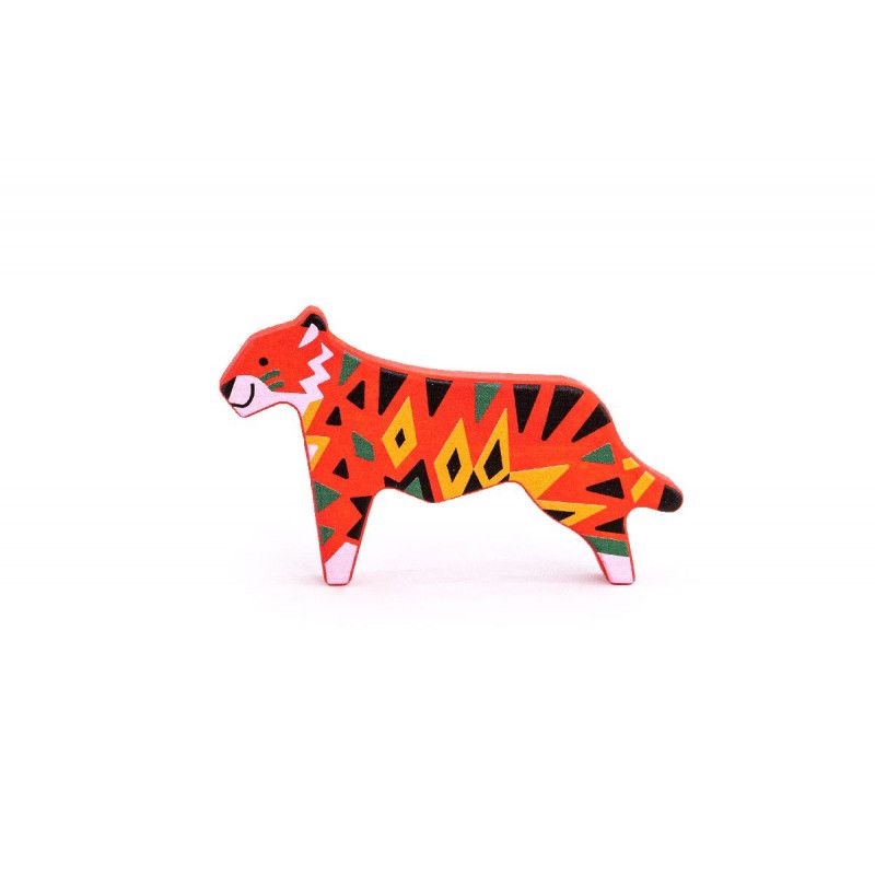 Dřevěné hračky Bajo Ohrožená zvířata Tygr