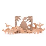 Dřevěné hračky Bajo Sada dinosaurů 10 ks