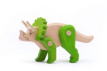 Dřevěné hračky Bajo Série Vyhynulá zvířata - Triceratops