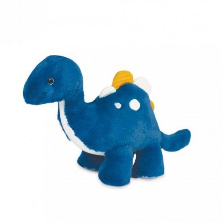 Dřevěné hračky Doudou Histoire d´Ours Plyšová hračka modrý dinosaurus 40 cm
