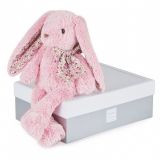 Dřevěné hračky Doudou Histoire d´Ours Plyšová hračka růžový králíček 40 cm