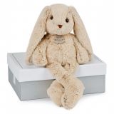 Dřevěné hračky Doudou Histoire d´Ours Plyšový kamarád béžový králíček 40 cm
