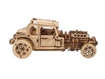 Dřevěné hračky Ugears 3D dřevěné mechanické puzzle The Hot Rod Furious