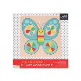 Dřevěné hračky Petit Collage Dřevěné puzzle motýl