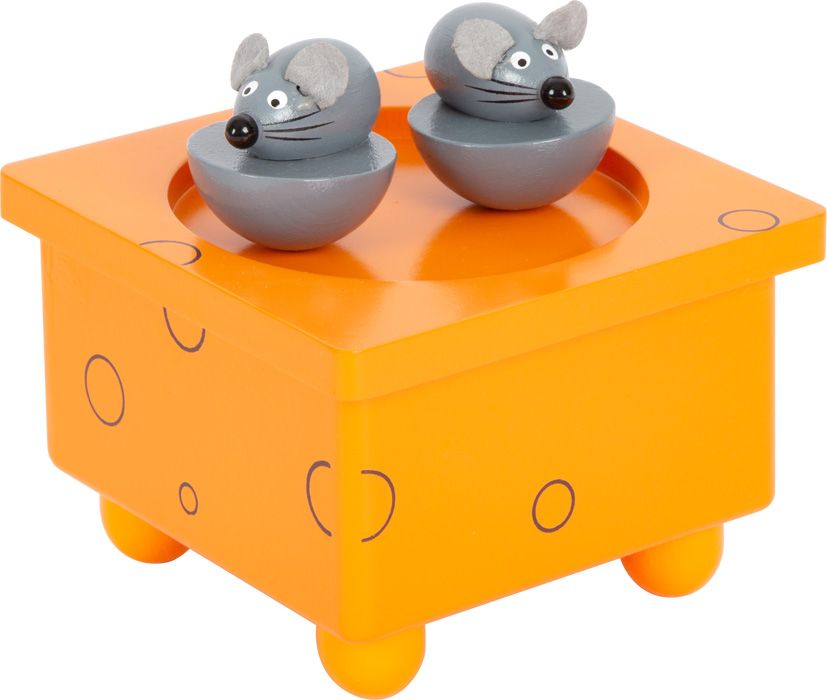 Dřevěné hračky small foot Hrací skříňka Tančící myši