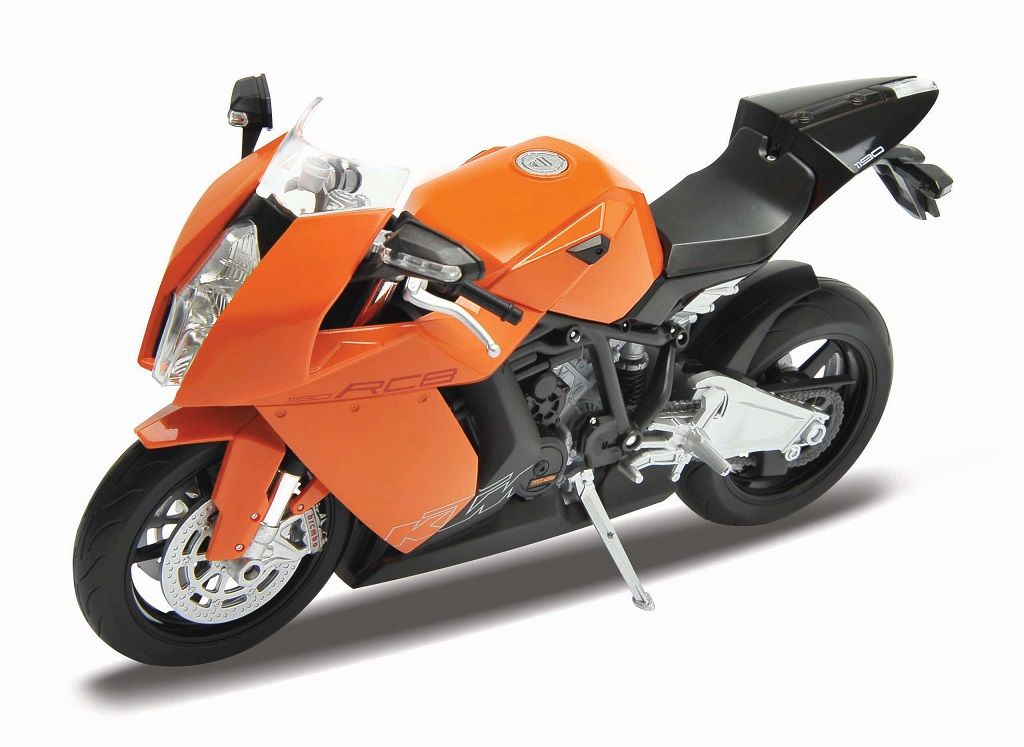 Dřevěné hračky Welly Motocykl KTM 1190 RC8 1:10