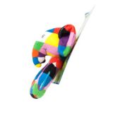 Dřevěné hračky Rainbow Chrastítko kroužek Elmer Rainbow Design Limited