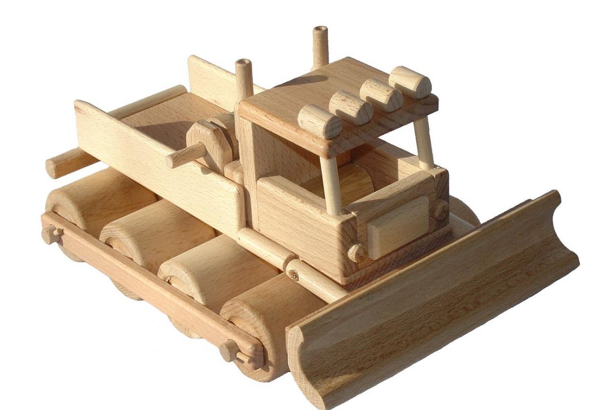 Dřevěné hračky Ceeda Cavity Dřevěné auto Rolba
