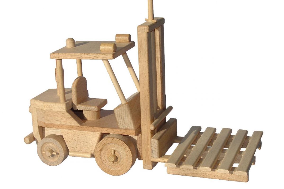 Dřevěné hračky Ceeda Cavity Vysokozdvižný vozík