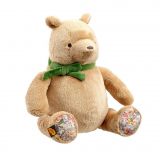 Dřevěné hračky Rainbow Plyšový Medvídek Pú se zelenou mašličkou 25 cm Rainbow Design Limited