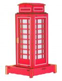 Woodcraft Dřevěné 3D puzzle Britská telefonní budka