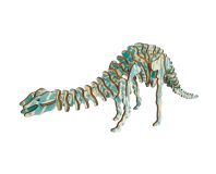 Woodcraft Dřevěné 3D puzzle Diplodocus