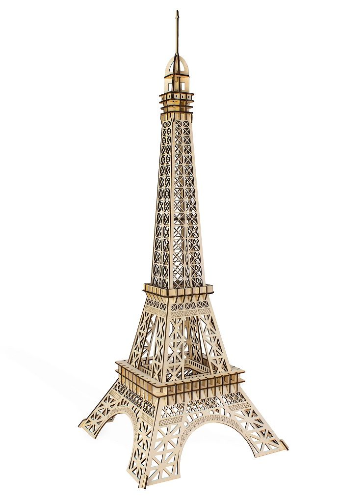 Dřevěné hračky Woodcraft Dřevěné 3D puzzle Eiffelova věž velká Woodcraft construction kit