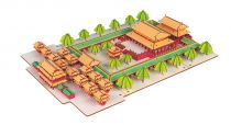 Woodcraft Dřevěné 3D puzzle Konfuciův chrám