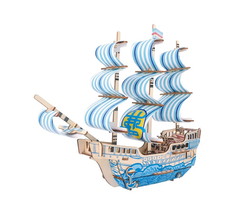 Dřevěné hračky Woodcraft Dřevěné 3D puzzle Loď ze snu Woodcraft construction kit