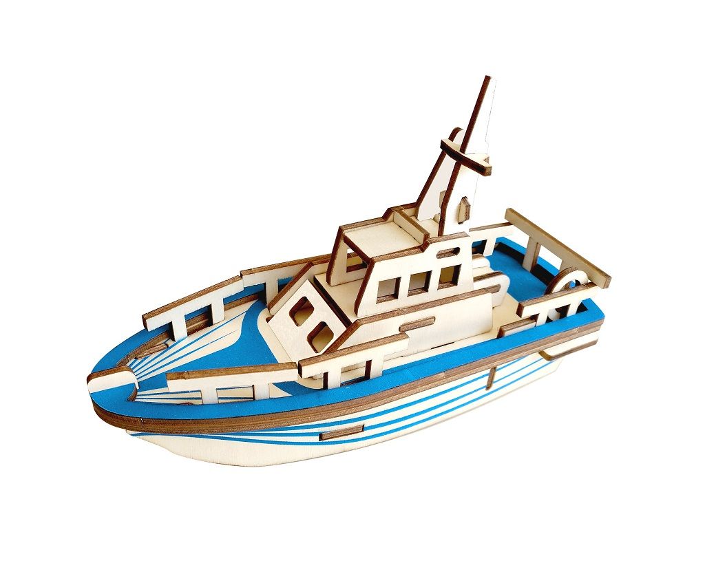Dřevěné hračky Woodcraft Dřevěné 3D puzzle Loď Woodcraft construction kit