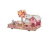 Woodcraft Dřevěné 3D puzzle Podzimní dům