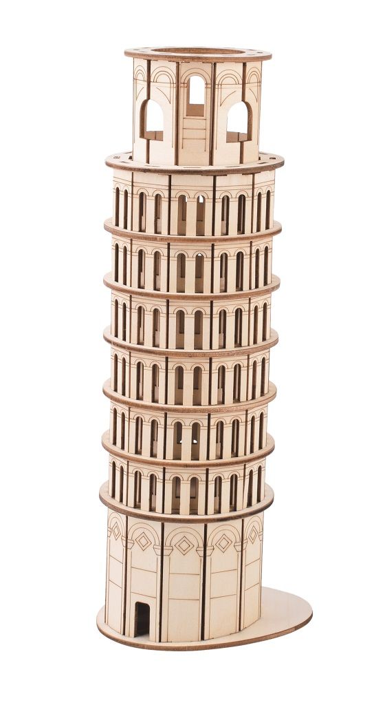 Dřevěné hračky Woodcraft Dřevěné 3D puzzle Šikmá Věž V Pise Woodcraft construction kit