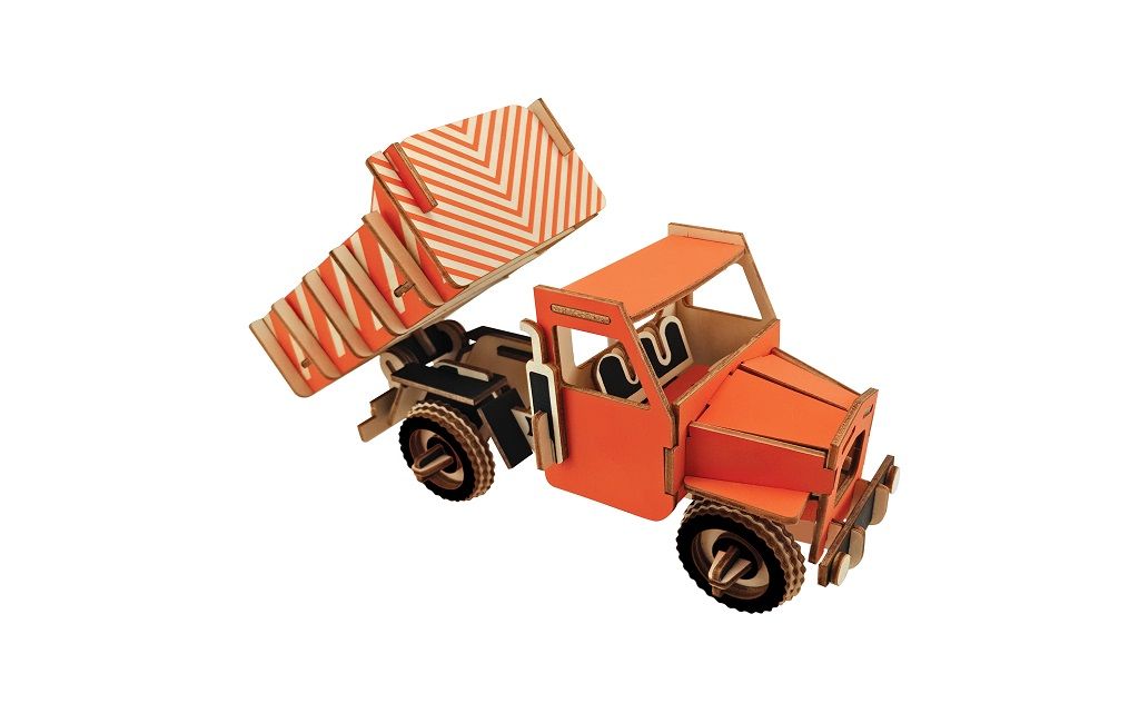 Dřevěné hračky Woodcraft Dřevěné 3D puzzle Sklápěč Woodcraft construction kit