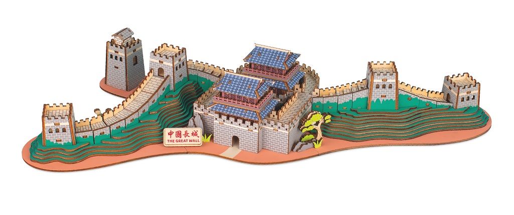 Dřevěné hračky Woodcraft Dřevěné 3D puzzle Velká čínská zeď Woodcraft construction kit