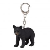 Dřevěné hračky Mojo Klíčenka černý medvídek