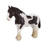 Dřevěné hračky Mojo Clydesdale kůň černobílý