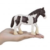 Dřevěné hračky Mojo Clydesdale kůň černobílý