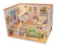 Dřevěné hračky Dvěděti miniatura domečku Domov tvých snů