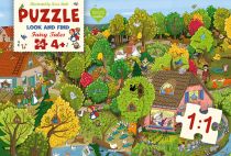 Dřevěné hračky Magellan Puzzle Hledej a najdi Červená Karkulka