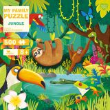 Dřevěné hračky Magellan Rodinné puzzle Džungle 500 dílků