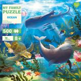 Dřevěné hračky Magellan Rodinné puzzle Oceán 500 dílků