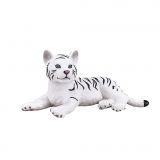 Dřevěné hračky Mojo Tygr bílý mládě ležící