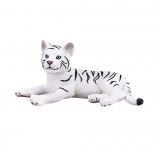 Dřevěné hračky Mojo Tygr bílý mládě ležící