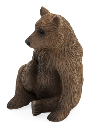 Dřevěné hračky Mojo Medvěd grizzly mládě