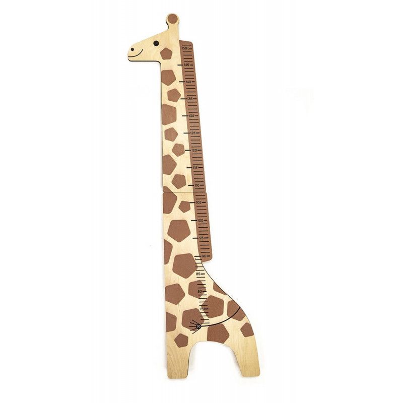Dřevěné hračky Bajo Dětský metr žirafa