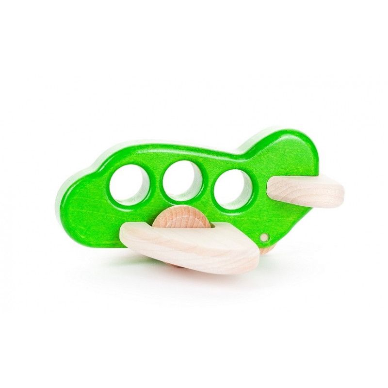 Dřevěné hračky Bajo Letadlo zelené