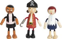 Dřevěné hračky small foot Ohebné panenky pirátské figurky